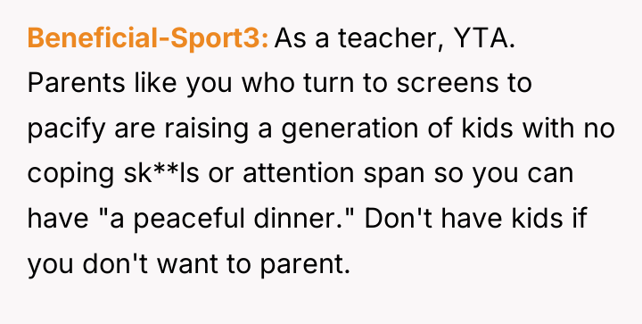Beneficial-Sport3 As a teacher, YTA. Parents like you who turn...