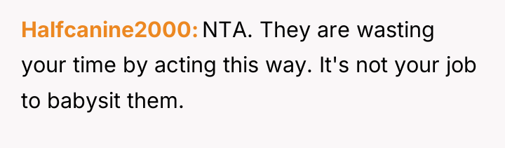 Halfcanine2000 NTA. They are wasting your time by acting this...