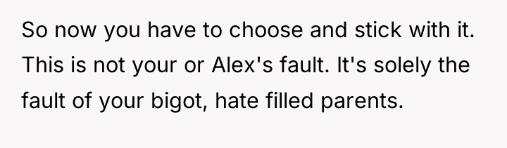 So now you have to choose and stick with it....