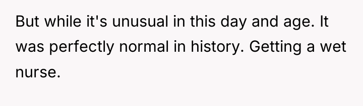 But while it's unusual in this day and age. It...