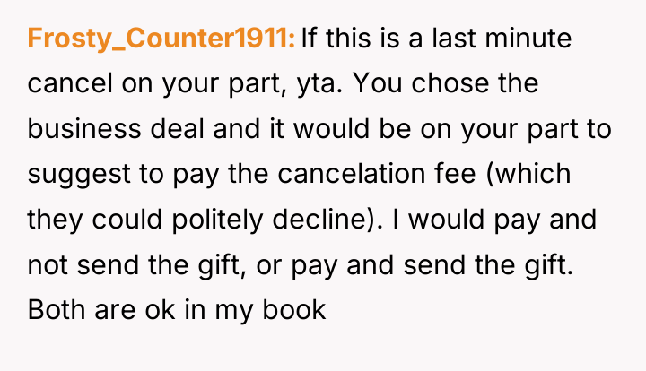 Frosty_Counter1911 If this is a last minute cancel on your...