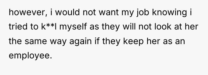 however, i would not want my job knowing i tried...