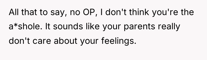 All that to say, no OP, I don't think you're...