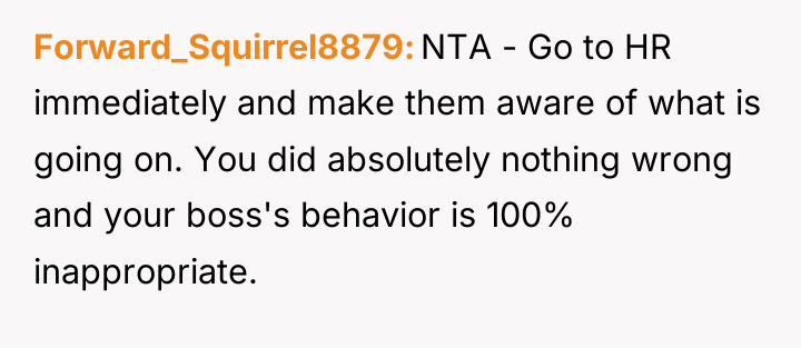 Forward_Squirrel8879 NTA - Go to HR immediately and make them...