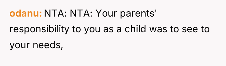 odanu NTA: NTA: Your parents' responsibility to you as a...