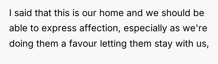 I said that this is our home and we should...