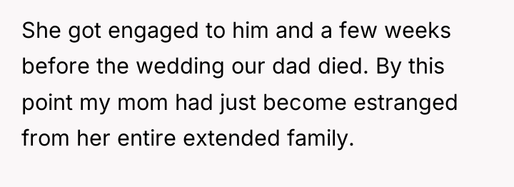 She got engaged to him and a few weeks before...