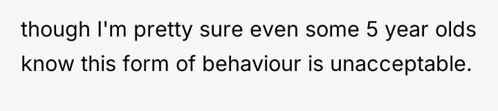 though I'm pretty sure even some 5 year olds know...