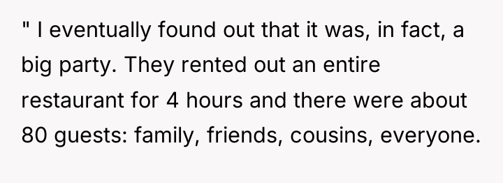 " I eventually found out that it was, in fact,...
