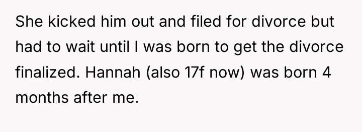 She kicked him out and filed for divorce but had...