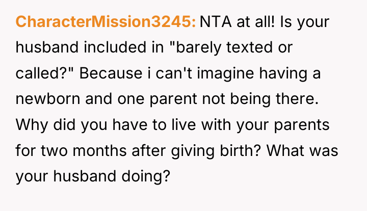 CharacterMission3245 NTA at all! Is your husband included in "barely...
