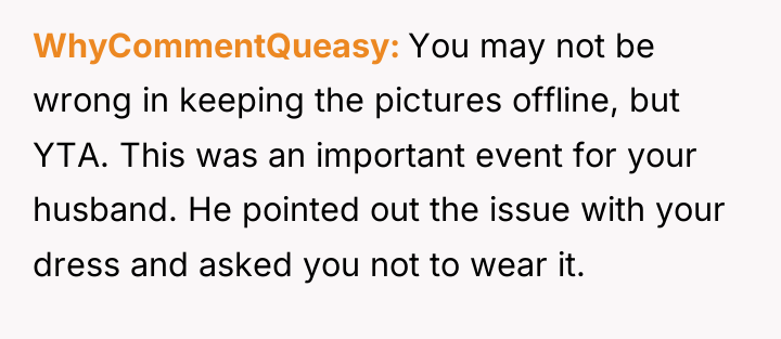 WhyCommentQueasy You may not be wrong in keeping the pictures...