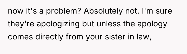 now it's a problem? Absolutely not. I'm sure they're apologizing...
