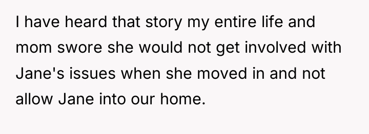 I have heard that story my entire life and mom...