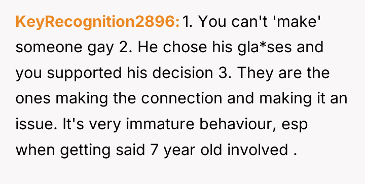 KeyRecognition2896 1. You can't 'make' someone gay 2. He chose...
