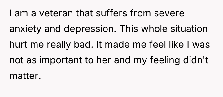 I am a veteran that suffers from severe anxiety and...