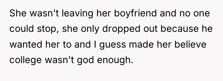 She wasn't leaving her boyfriend and no one could stop,...