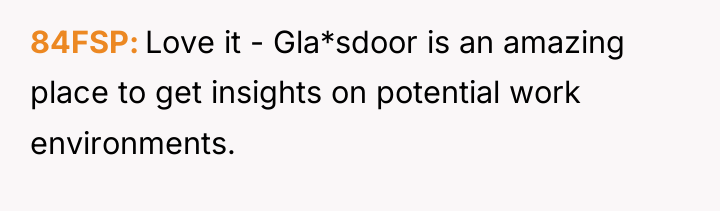 84FSP Love it - Gla*sdoor is an amazing place to...