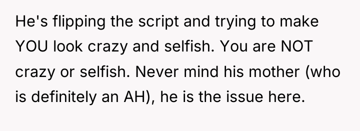 He's flipping the script and trying to make YOU look...