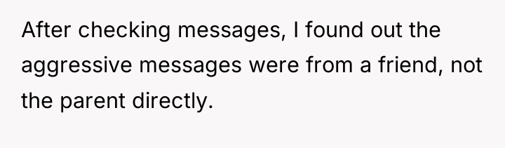 After checking messages, I found out the aggressive messages were...