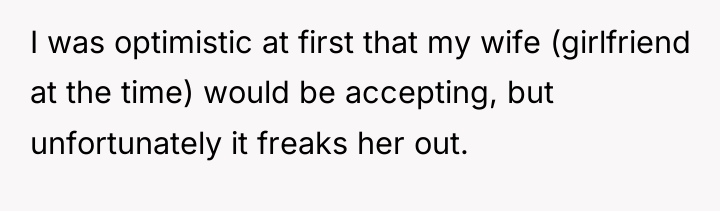 I was optimistic at first that my wife (girlfriend at...
