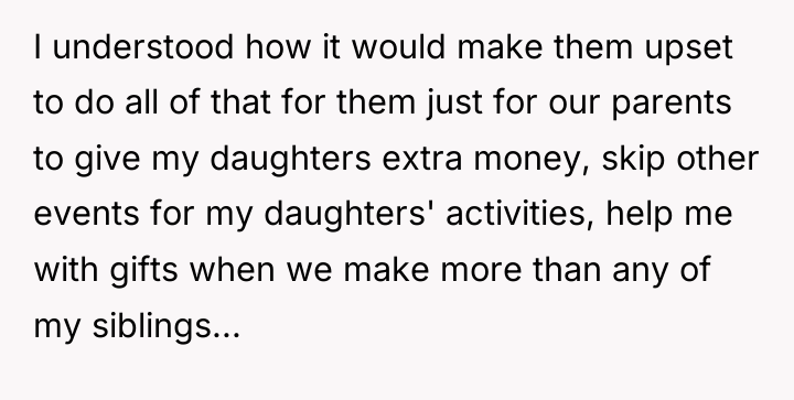I understood how it would make them upset to do...