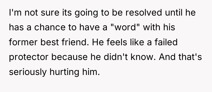I'm not sure its going to be resolved until he...