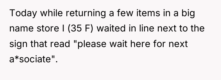 Today while returning a few items in a big name...