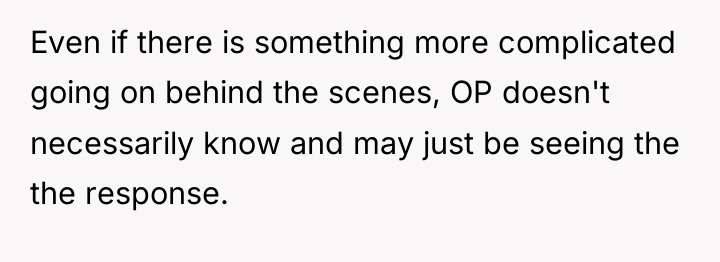 Even if there is something more complicated going on behind...