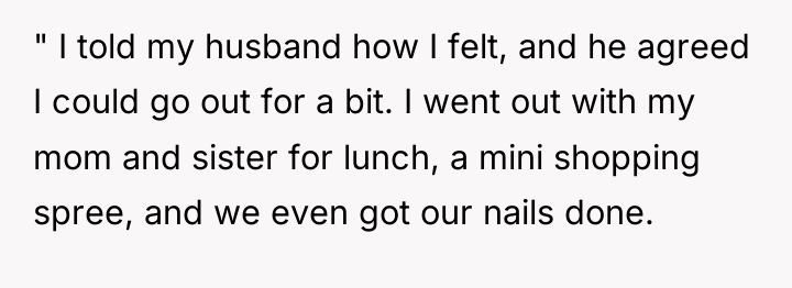 " I told my husband how I felt, and he...