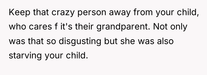 Keep that crazy person away from your child, who cares...