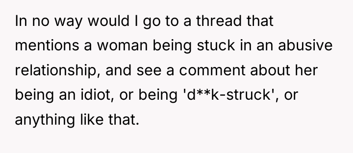 In no way would I go to a thread that...