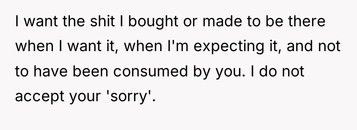 I want the shit I bought or made to be...