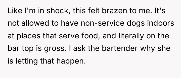 Like I'm in shock, this felt brazen to me. It's...