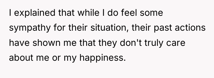 I explained that while I do feel some sympathy for...