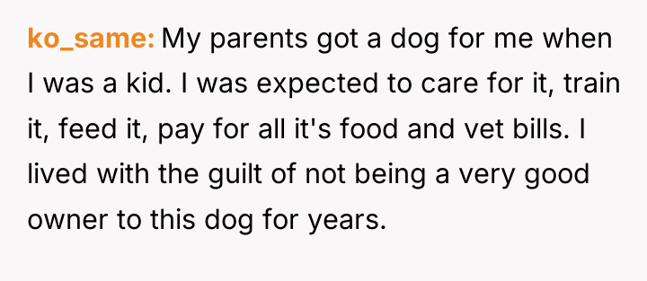 ko_same My parents got a dog for me when I...