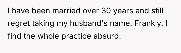 I have been married over 30 years and still regret...