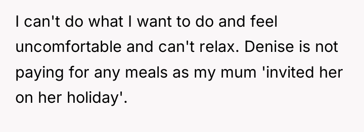 I can't do what I want to do and feel...