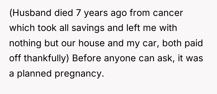 (Husband died 7 years ago from cancer which took all...