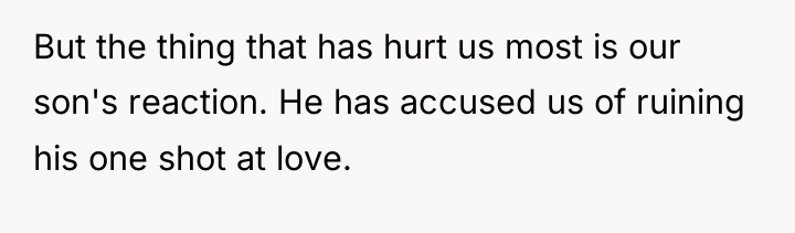 But the thing that has hurt us most is our...