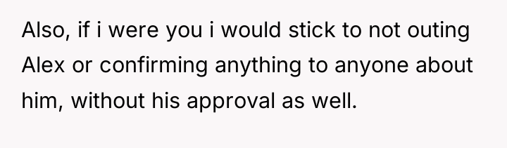 Also, if i were you i would stick to not...