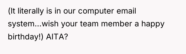 (It literally is in our computer email system...wish your team...