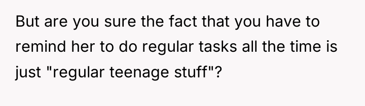 But are you sure the fact that you have to...
