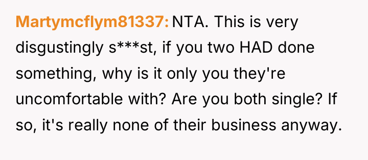 Martymcflym81337 NTA. This is very disgustingly s***st, if you two...