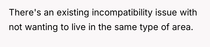 There's an existing incompatibility issue with not wanting to live...