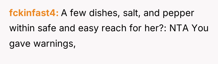 fckinfast4 A few dishes, salt, and pepper within safe and...