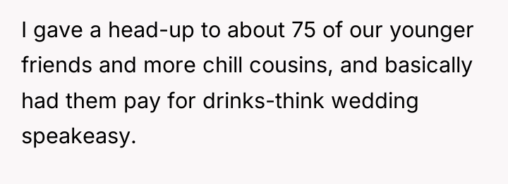 I gave a head-up to about 75 of our younger...