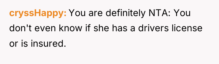 cryssHappy You are definitely NTA: You don't even know if...