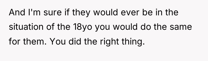 And I'm sure if they would ever be in the...