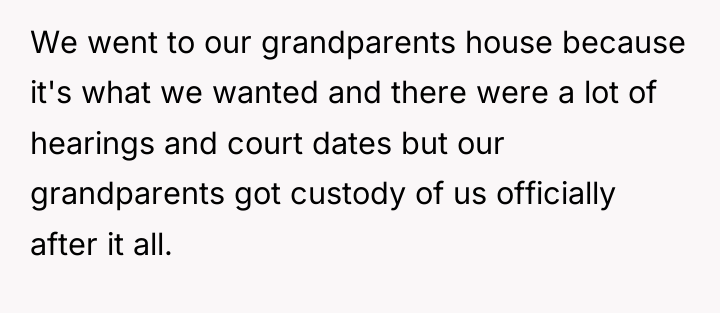 We went to our grandparents house because it's what we...